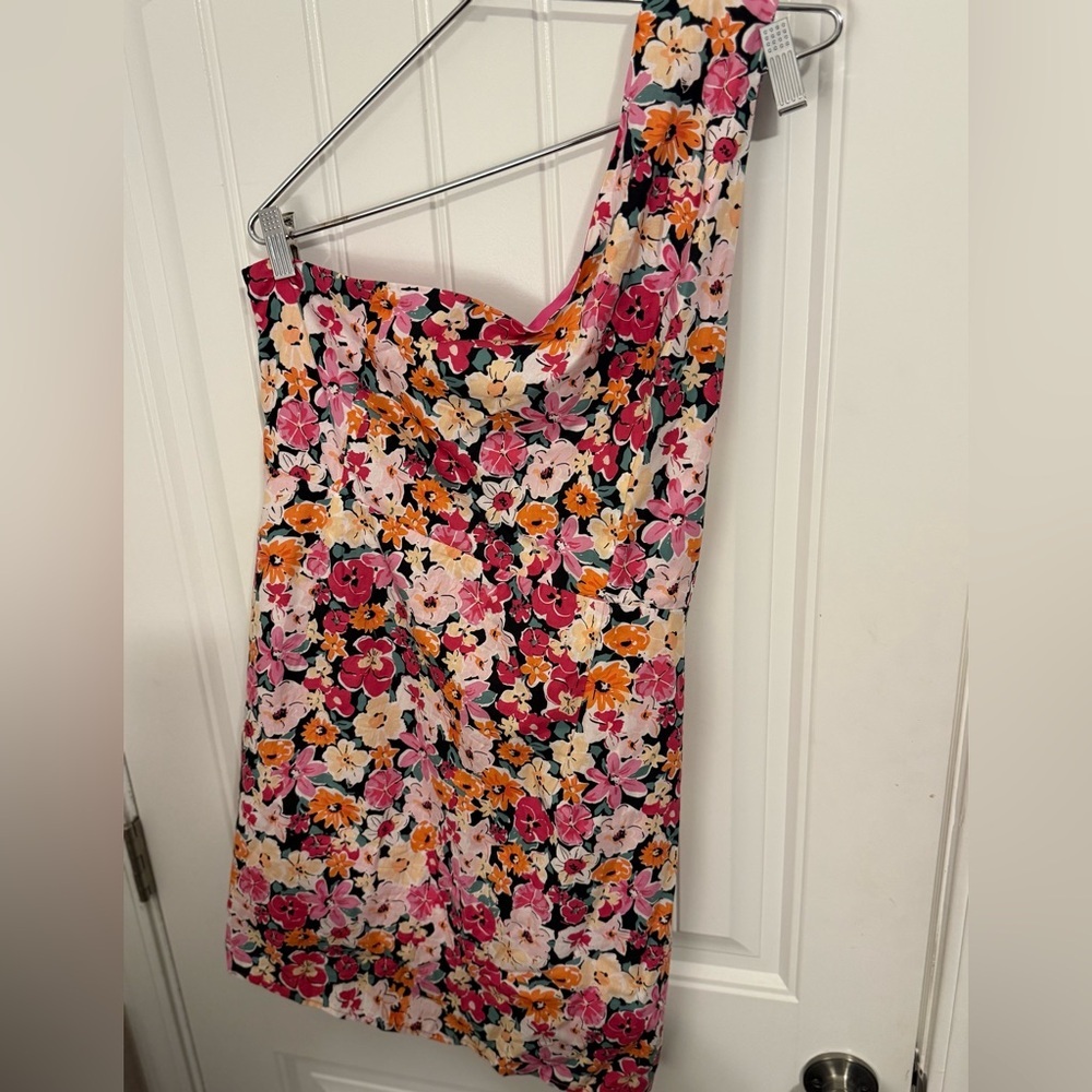 Lulu's Pink Asymmetrical Ruched One-Shoulder Dress - Picture 5 of 16